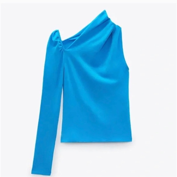 Zara Asymmetrical Top Size Medium 5644/816 - Picture 2 of 6